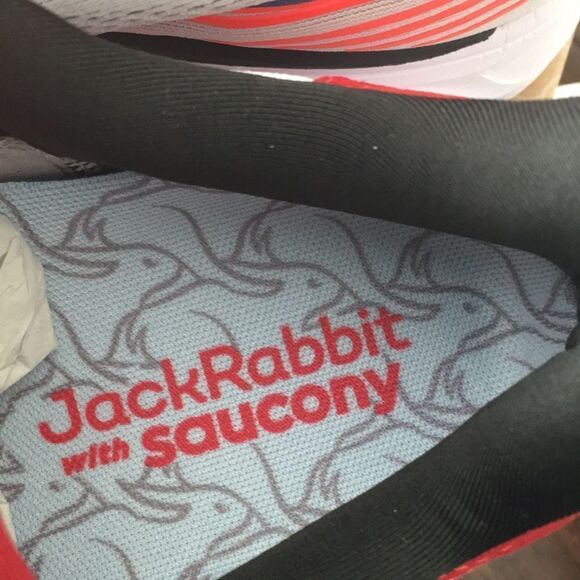 New Jackalope Gray Rouge Jack Rabbit RIDE 14 Running Marathon Glow Trim Shoes - Picture 6 of 10